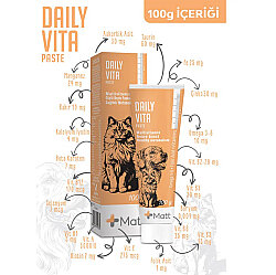 Matt Daily Vita Multi Vitamin Kedi ve Köpek Macunu 100 Gr - 3