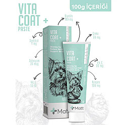 Matt Vita Coat Tüy Sağlığı Destekleyici Kedi ve Köpek Macunu 100 Gr - 3
