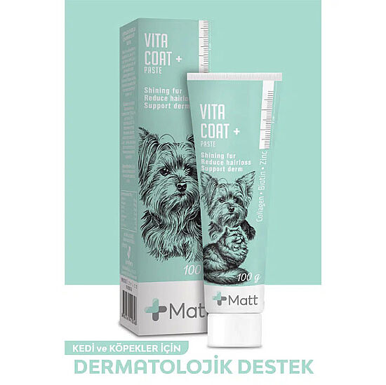 Matt Vita Coat Tüy Sağlığı Destekleyici Kedi ve Köpek Macunu 100 Gr - 4