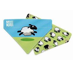 Max&Molly - Max Molly 2 in 1 Black Sheep Çift Taraflı Bandana Medium/Large