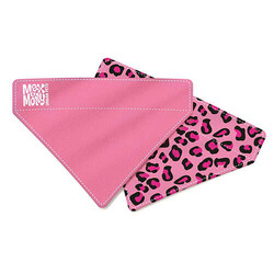 Max&Molly - Max Molly 2 in 1 Leopard Pink Çift Taraflı Bandana Medium/Large