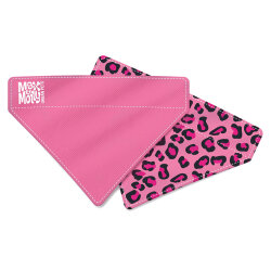Max Molly 2 in 1 Leopard Pink Çift Taraflı Bandana XSmall/Small - Max&Molly