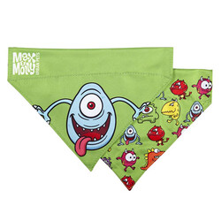 Max&Molly - Max Molly 2 in 1 Little Monster Çift Taraflı Bandana Medium/Large