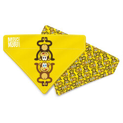 Max Molly 2 in 1 Monkey Maniac Çift Taraflı Bandana XSmall/Small - Max&Molly