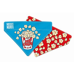 Max&Molly - Max Molly 2 in 1 Popcorn Çift Taraflı Bandana XSmall/Small