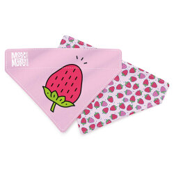 Max Molly 2 in 1 Strawberry Dream Çift Taraflı Bandana Medium/Large - Max&Molly