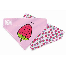 Max&Molly - Max Molly 2 in 1 Strawberry Dream Çift Taraflı Bandana Medium/Large