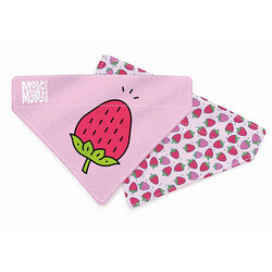 Max Molly 2 in 1 Strawberry Dream Çift Taraflı Bandana XSmall/Small - Thumbnail