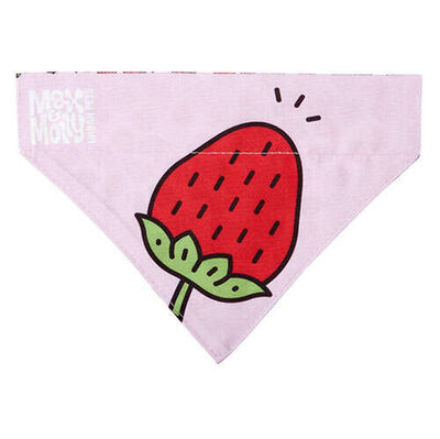 Max Molly 2 in 1 Strawberry Dream Çift Taraflı Bandana XSmall/Small