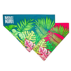 Max&Molly - Max Molly 2 in 1 Tropikal Çift Taraflı Bandana Medium/Large