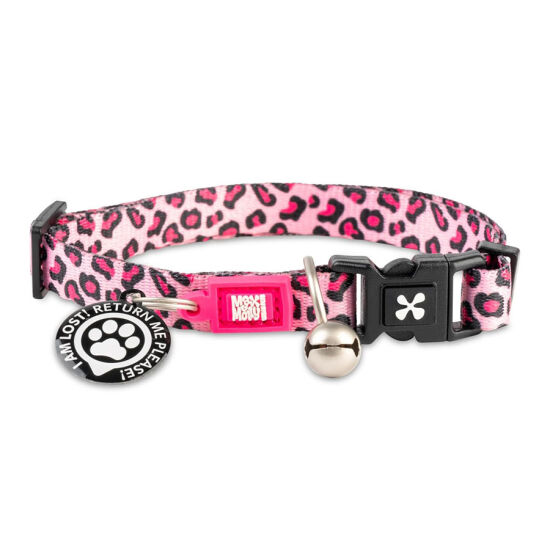 Max Molly Leopard Pink Smart ID Kedi Boyun Tasması - 1