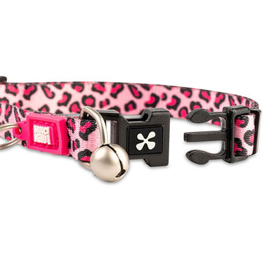 Max Molly Leopard Pink Smart ID Kedi Boyun Tasması