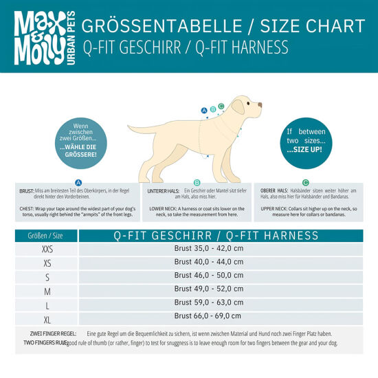 Max Molly Matrix 2.0 Akıllı Künyeli Q-Fit Köpek Göğüs Tasması - Rose (XXS) - 7