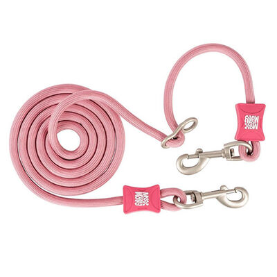 Max Molly Matrix 2.0 Rope Leash Çok Fonksiyonlu Köpek Gezdirme Kayışı - Rose (Medium)