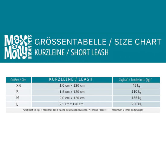 Max Molly Matrix Blue Köpek Gezdirme Kayışı (XSmall) - 5