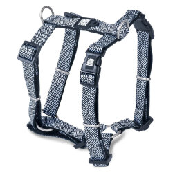 Max Molly Mykonos Desenli Köpek Göğüs Tasması (Medium) - Max&Molly