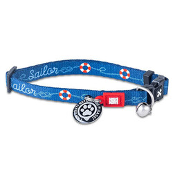 Max&Molly - Max Molly Sailor Smart ID Kedi Boyun Tasması