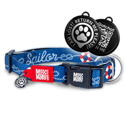 Max Molly Sailor Smart ID Köpek Boyun Tasması (XSmall) - Thumbnail