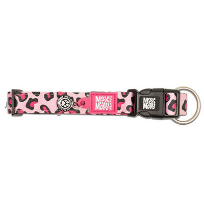 Max Molly Smart ID Leopard Pink Köpek Boyun Tasması (Large)