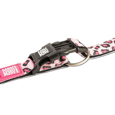 Max Molly Smart ID Leopard Pink Köpek Boyun Tasması (Medium)