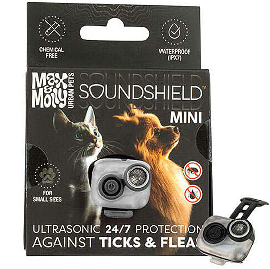 Max Molly Soundshield MINI Ultrasonik Pire ve Kene Kovucu Tasma (Siyah) - 1