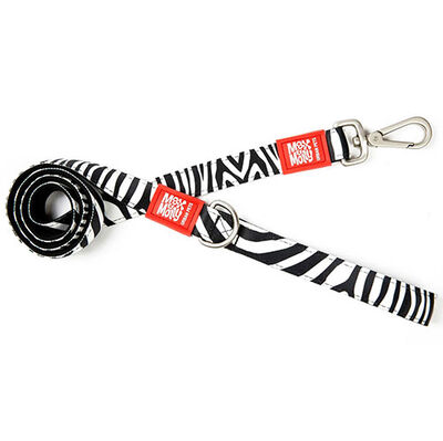 Max Molly Zebra Desenli Köpek Gezdirme Kayışı (Large)