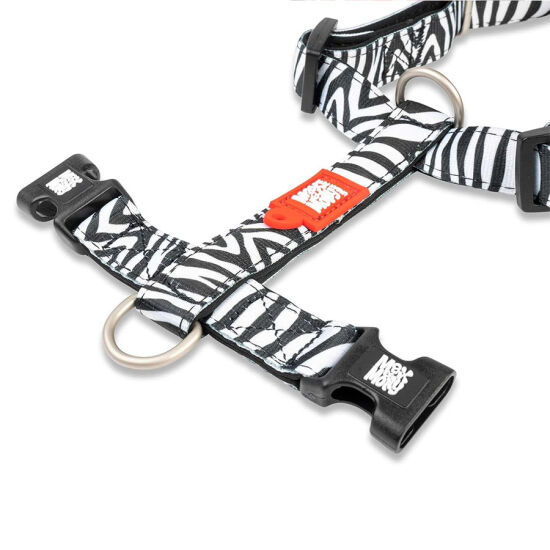 Max Molly Zebra Desenli Köpek Göğüs Tasması (XSmall) - 2