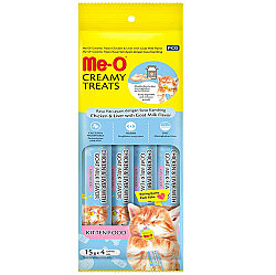Me-O Creamy Treats Kitten Tavuk Ciğer ve Keçi Sütlü Ek Besin ve Yavru Kedi Ödülü 60 Gr ( 4 x 15 Gr ) - MeO