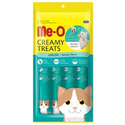 MeO - Me-O Creamy Treats Kurutulmuş Ton Balığı Ek Besin ve Kedi Ödülü 60 Gr ( 4 x 15 Gr )