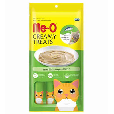 Me-O Creamy Treats Sarı Yüzgeçli Orkinos Balıklı Ek Besin ve Kedi Ödülü 60 Gr ( 4 x 15 Gr )