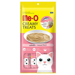MeO - Me-O Creamy Treats Orkinos Balığı Tuna Ek Besin ve Kedi Ödülü 60 Gr ( 4 x 15 Gr )
