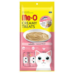 MeO - Me-O Creamy Treats Orkinos Balığı Tuna Ek Besin ve Kedi Ödülü 60 Gr ( 4 x 15 Gr )