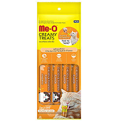 Me-O Creamy Treats Tavuk Etli ve Kabaklı Ek Besin ve Kedi Ödülü 60 Gr ( 4 x 15 Gr ) - MeO