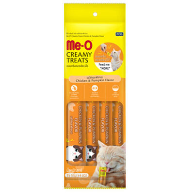 Me-O Creamy Treats Tavuk Etli ve Kabaklı Ek Besin ve Kedi Ödülü 60 Gr ( 4 x 15 Gr )