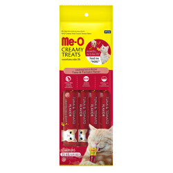 Me-O Creamy Treats Ton Balığı ve Domates Ek Besin ve Kedi Ödülü 60 Gr ( 4 x 15 Gr ) - MeO