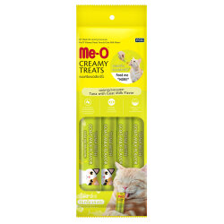 Me-O Creamy Treats Ton Balığı ve Keçi Sütlü Ek Besin ve Kedi Ödülü 60 Gr ( 4 x 15 Gr ) - MeO
