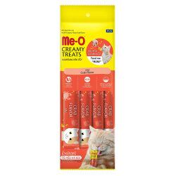 Me-O Creamy Treats Yengeçli Ek Besin ve Kedi Ödülü 60 Gr ( 4 x 15 Gr ) - MeO