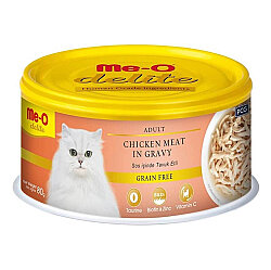 Me-O Delite Tavuk Etli ve Soslu Tahılsız Kedi Konservesi 80 Gr - MeO