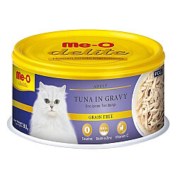 Me-O Delite Ton Balıklı ve Soslu Tahılsız Kedi Konservesi 80 Gr - MeO