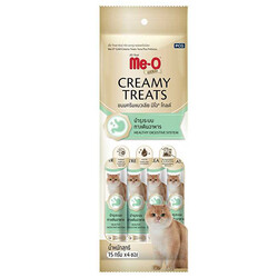 MeO - Me-O Gold Creamy Treats Ton Balıklı Ve Prebiyotikli Ek Besin ve Kedi Ödülü 60 Gr ( 4 x 15 Gr )