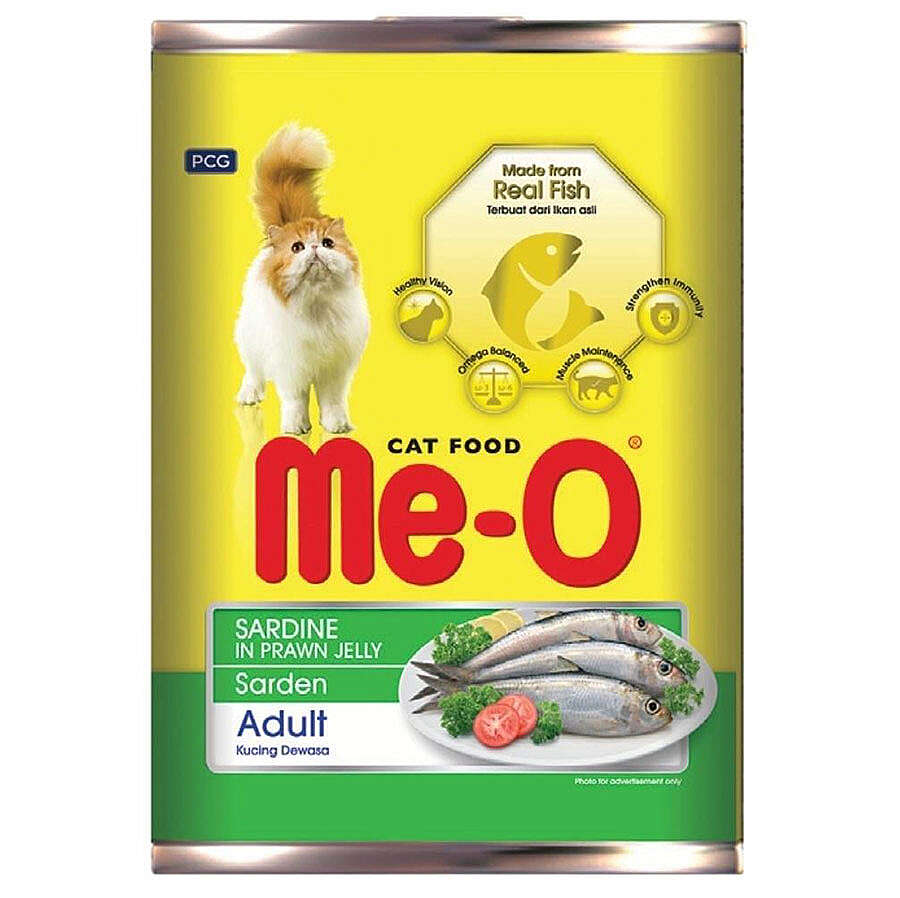 Me-O Jelly Jöle İçinde Sardalya Ve Karidesli Kedi Konservesi 400 Gr