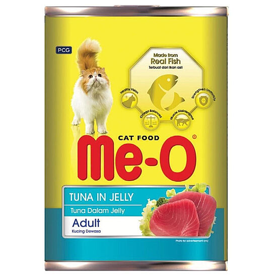 Me-O Jelly Jöle İçinde Ton Balıklı Kedi Konservesi 400 Gr - 1