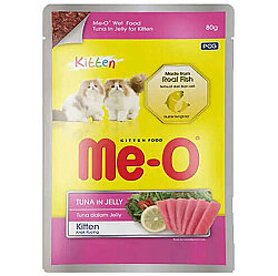 Me-O Pouch Kitten Ton Balıklı ve Jöleli Yaş Yavru Kedi Maması 80 Gr - MeO