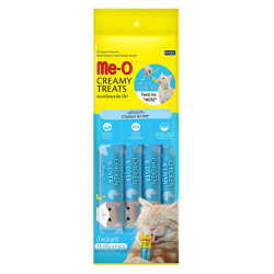 Me-O Creamy Treats Tavuklu ve Ciğerli Ek Besin ve Kedi Ödülü 60 Gr ( 4 x 15 Gr ) - MeO