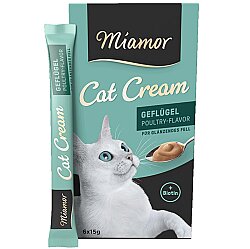 Miamor Cream Kümes Hayvanlı Ek Besin ve Kedi Ödülü 6 x 15 Gr - Miamor