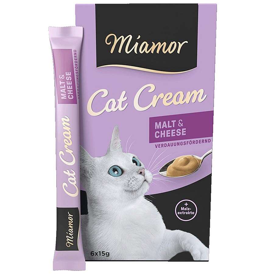 Miamor Cream Malt Mayası ve Peynirli Ek Besin ve Kedi Ödülü 6 x 15 Gr