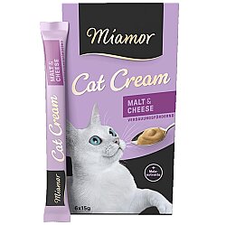 Miamor Cream Malt Mayası ve Peynirli Ek Besin ve Kedi Ödülü 6 x 15 Gr - Miamor