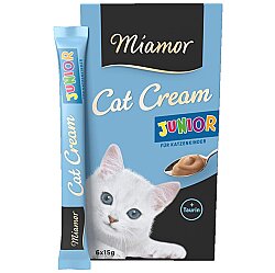 Miamor Cream Junior Süt Kremalı Ek Besin ve Yavru Kedi Ödülü 6 x 15 Gr - Miamor