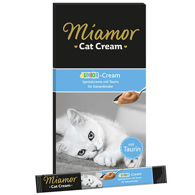 Miamor Junior Cream Süt Kremalı Ek Besin ve Yavru Kedi Ödülü 5 x 15 Gr