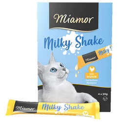 Miamor - Miamor Milky Shake Tavuk Eti Kedi Ödülü 4 x 20 Gr